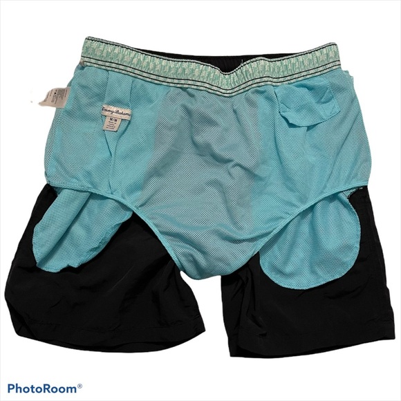 Tommy Bahama Black Mens Swim Shorts - Picture 5 of 8